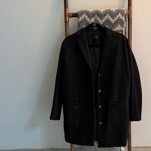Topshop Black Pea Coat